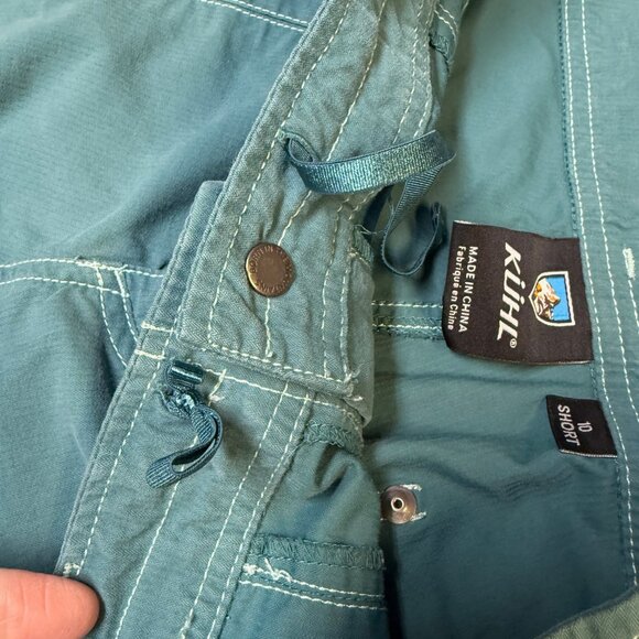 KÜHL Women’s Hiking Pants 10 Short Teal Green Stretch EUC - Picture 5 of 11